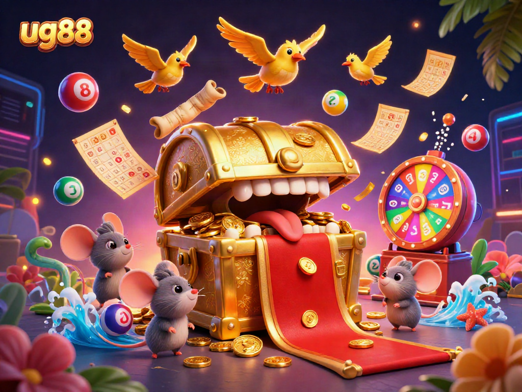 Play lottery games at ug88 with dynamic prize elements and vibrant treasures.